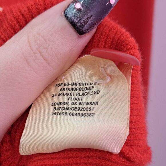 Anthropologie Women's Valentine Cardigan Sweater size Medium - Picture 8 of 8